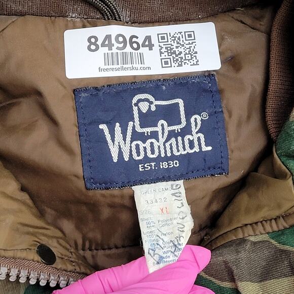 Vintage 80s Woolrich Duck Hunter Camo Hooded Parka Jacket Mens XL Insulated USA - Picture 10 of 11